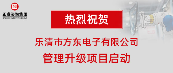 樂清市方東電子有限公司管理升級(jí)項(xiàng)目啟動(dòng) 樂清市方東電子有限公司管理升級(jí)項(xiàng)目啟動(dòng)